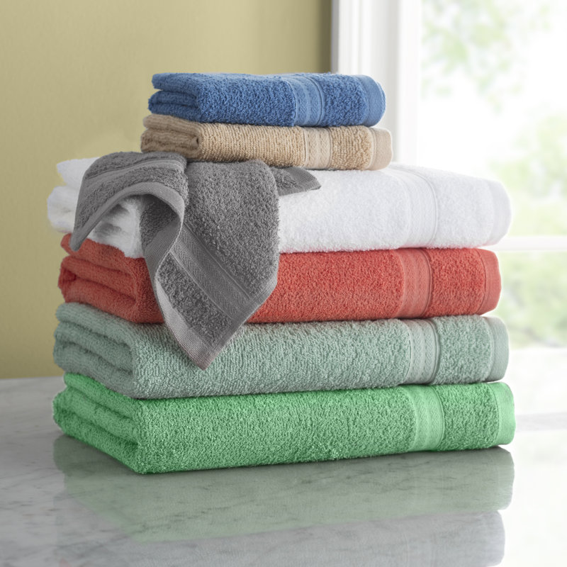 Wayfair Basics Quick Dry 6 Piece 100 Cotton Towel Set & Reviews AllModern